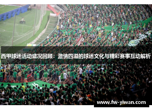 西甲球迷活动盛况回顾：激情四溢的球迷文化与精彩赛事互动解析